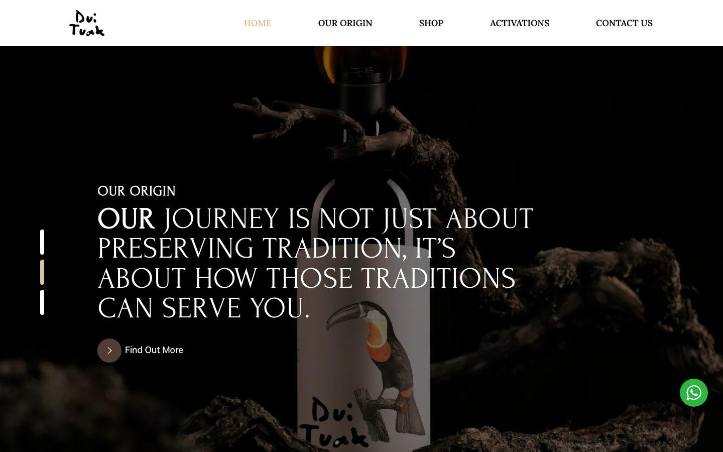 DuiTuak website designed by Apex Lab